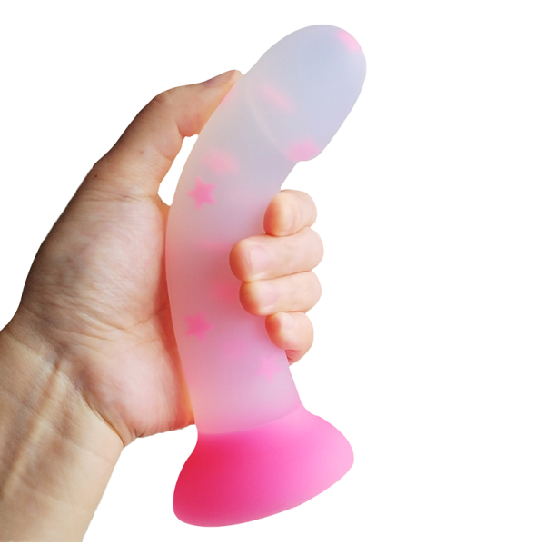 OEM Colorful Liquid Silicone Glowing in Dark Dildo Soft Realistic Anal Plug Dildo Women Masturbation Toys