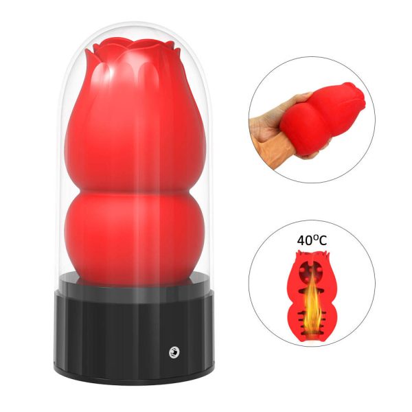 Hot Selling Male Sucking Masturbator Manual Vibrating Masturbation Cup Sex Machine for Rose Male Masturbation for Man