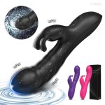 Powerful Rabbit Vibrator Female for Women G Spot Clitoris Stimulator Vagina Nipple Massage Dildo Silent Adults Sex Toy for Women