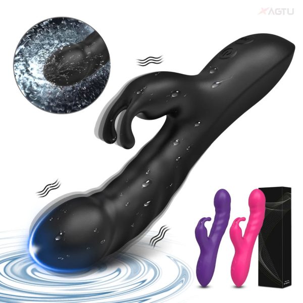Powerful Rabbit Vibrator Female for Women G Spot Clitoris Stimulator Vagina Nipple Massage Dildo Silent Adults Sex Toy for Women