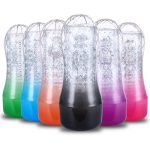 High Quality Multi Colors Hand Held Transparent Clear Masturbation Cup Sex Tool for Men Masturbator