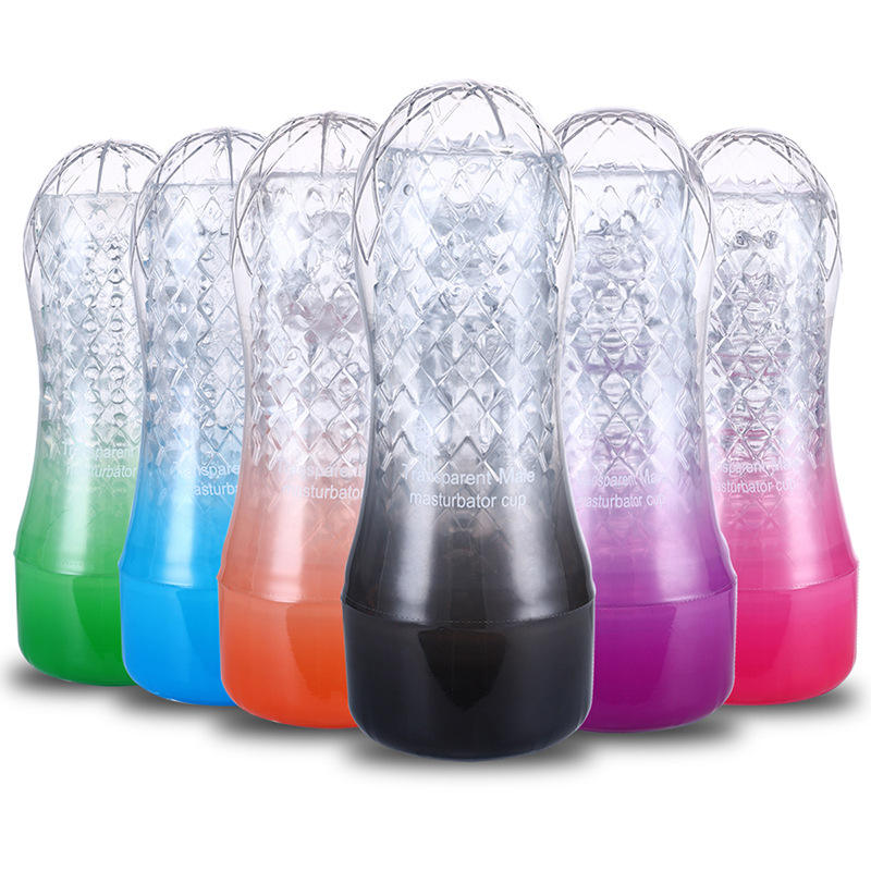 main_pic_0-150 High Quality Multi Colors Hand Held Transparent Clear Masturbation Cup Sex Tool for Men Masturbator - 图片 1