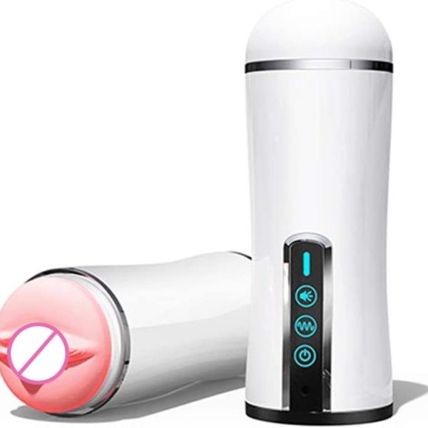 Automatic Male Masturbator Cup Blow Job Sucking Vibration Real Vagina Pocket Pussy Penis Oral Sex Machine Toys for Man Adults