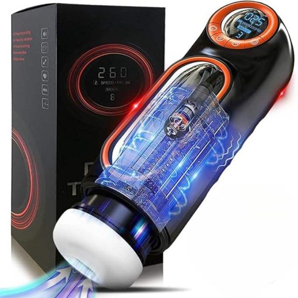 Hands Free Powerful Thrusting High Speed Male Masturbator Machine Automatic Telescopic Vagina Masturbation Sex Toy for Men