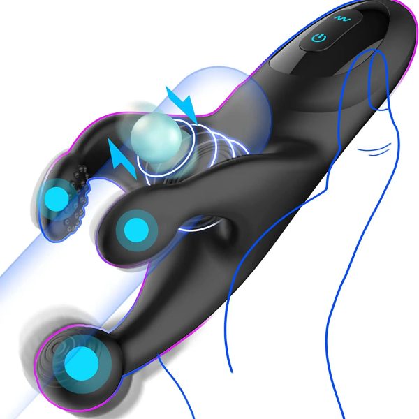 Male Masturbators Male Vibrator Electric Cock Massager with 10 Flapping Vibrations Stimulator Adult Men Toys