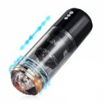 IPX7 3D Realistic Vaginal Sleeve Electric Pocket Pussy Male Stroker Rotating Thrusting Stimulation Auto Masturbation Cup