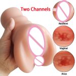 Artificial Pocket Pussy Sex Toy Massager Vagina Anal Toys for Men Silicone Male Masturbation Aircraft Cup