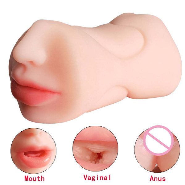 Hot Sell Artificial Vagina Men Masturbator Pocket Pussy Oral Sex Deep Through Sex Toys for Men Male Masturbation