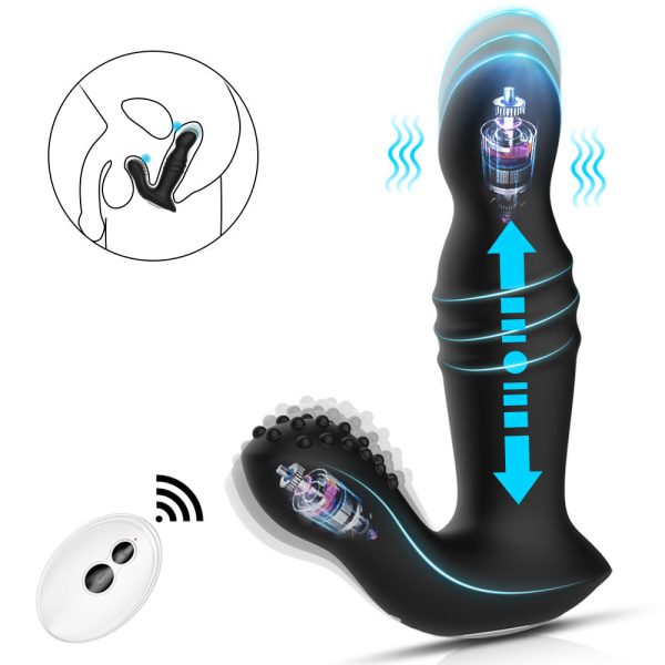 2023 Best Anal Vibrator Thrusting Anal Toy Remote Controlled Vibrating Prostate Massager Silicon Anal Butt Plug for Men