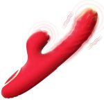 2 in 1 Women Sex Dildo Stretching Vibration Rabbit Vibrator G Spot Stimulation Female Tapping Sucking Rabbit Vibrator