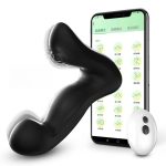 APP Remote Control Prostate Massager Trainer Pushing and Tapping Vestibular and Anal Plug Masturbation Device