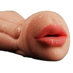 3D Realistic Vagina Masturbator Oral Mouth Aircraft Cup Pocket Pussy Intimate Deep Throat Double Hole Sex Toy for Men