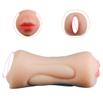 Jouet Sexuel 2 in 1 3D Realistic Mouth Vagina Male Masturbation Cup Sex Toys for Men Pocket Pussie