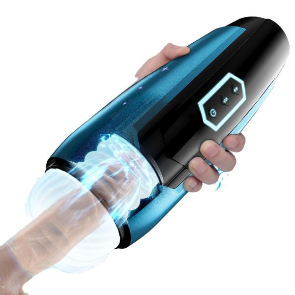 2 in 1 5 Telescopic Modes 5 Vibration Modes Electronic Adult Toys for Male Masturbation