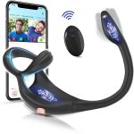 OEM Men's Semen Locking Ring Back Court Massager APP Remote Control Double Ring Double Shock Semen Locking Ring Anal Plug