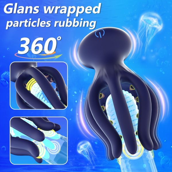 Octopus Vibrating Massager 10 Vibration Modes Powerful Vibrations Sex Toys for Couples Male Penis Toys Breast Massage