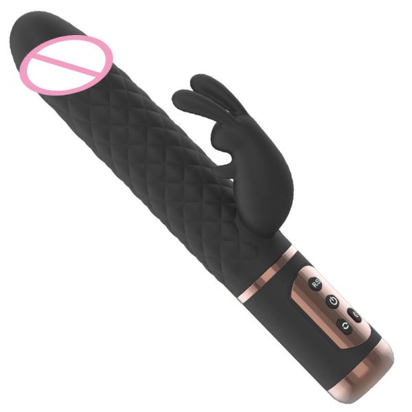 G-spot Clitoris Dildo Vibrator 5 Frequency Rotation Clitoral Stimulation Rabbit Vibrator Silicone Dildo Vibrator for Women