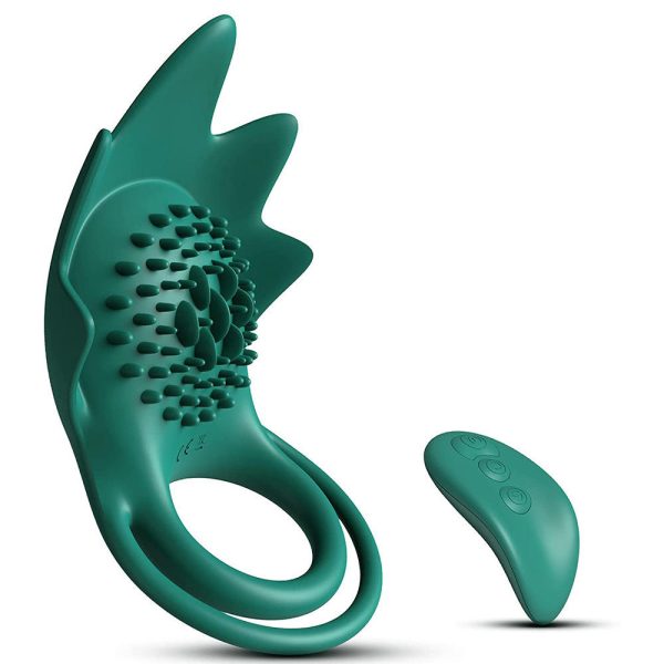 Men's Vibrating Ring Electric Remote Control Sperm Locking Vibrating Penis Ring Male Cock Ring 10 Speed G-spot Vibrator