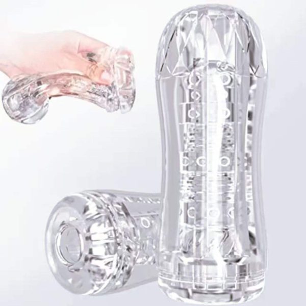 OEM Manual Suck Extruded Male Masturbator Portablepocket Pubic Stroker Oral Sex Toy with Vaginal Texture Male Masturbation