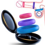 OEM 3PCS Set Enhancer Penis Rings Reusable Adult Sex Toys Soft Silicone Cock Ring