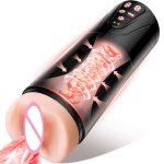 OEM Waterproof 3D Vagina Realistic Pussy Male Stroker Vibrator Vacuum Sucking Electric Masturbation Cup Sex Toy for Men Solo