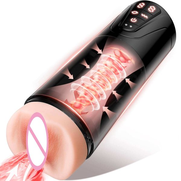 OEM Waterproof 3D Vagina Realistic Pussy Male Stroker Vibrator Vacuum Sucking Electric Masturbation Cup Sex Toy for Men Solo