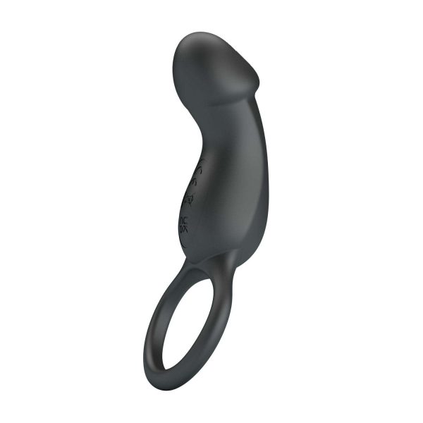 OEM USB Charging Silicone Couples Vibrator Long Time Delay Penis Cock Ring Dildo Shape for Male Masturbators