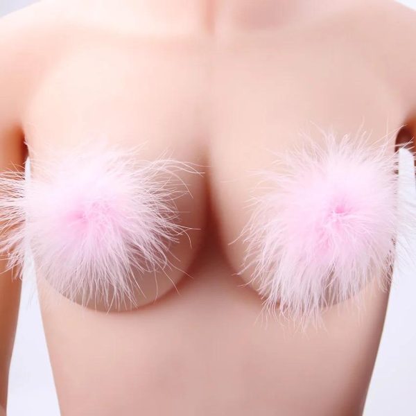 OEM Sexy Nipple Cover Self Adhesive Nipple Cover Sexy Feather Women Lingerie Sequin Tassel Breast Pasties Stickers Petals