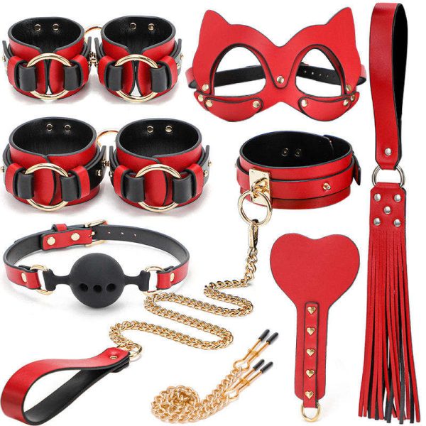 OEM Sex Toys Kit Bdsm Bondage Set Restraint Adult Game Belt Sex Handcuff Adult Custom Fetish Adult Bdsm Toys Sex for Women Men
