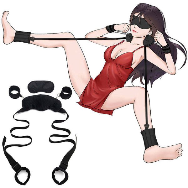 OEM Bdsm Lingerie Dress Handcuff Ankle Shackles With Neck Pillow Strap on Toys Sex Adult Male Bdsm Sex Toys