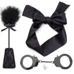 OEM Wholesale Sex Toy BDSM Feather Paddle SM Game Play Blindfold Eyemask Metal Iron Handcuff for Women