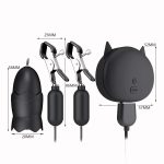 OEM Wholesale Vibrating Egg Charging Metal Nipples Clamps Clitoris Clips Labia Vibrator Breast Massage Female Masturbation