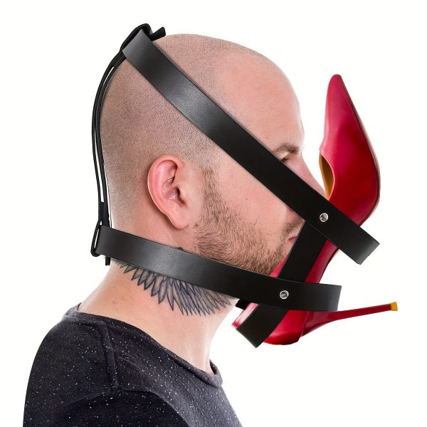 OEM High Quality Sexy Adult Couple Head Mask BDSM Bondage Pu Leather Sex Toy