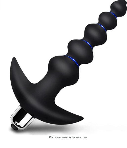 OEM 10-Vibration-Mode Waterproof Silicone Anal Beads Butt Plug Flexible Bullet Vibrator for Anal Masturbation Sex Toy