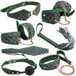 OEM SM Game Play Sex Toys Set PU Bondage Fetish Restraints Kit for Couples Handcuffs Whips Cosplay BDSM Bondage Set