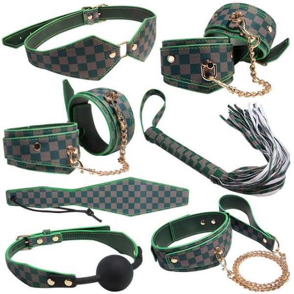 OEM SM Game Play Sex Toys Set PU Bondage Fetish Restraints Kit for Couples Handcuffs Whips Cosplay BDSM Bondage Set