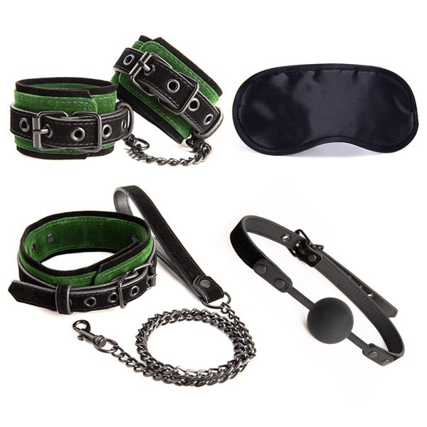 OEM Factory Outlet Fetish Game Sex Toys Bondage Handcuffs Passion Mouth Plug Ball Whip Rope Blindfold Sex Products