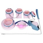 OEM High Quality Elegant Leather Bondage Sets Bondage for Sex 5 Pcs BDSM Restraint Kits Toys for Women and Couples