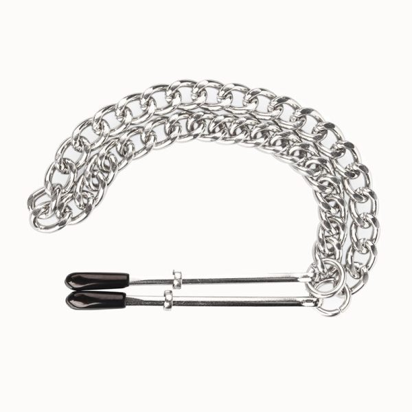 OEM Wholesale Nipple Clamps Bondage Stainless Steel Adjustable Bondage Sex Nipple Clamps with Chain