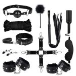 OEM Netphi 11-Piece BDSM Leather Bondage Set Sex Toy Restraint Kits for Adult Women and Couples