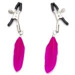 OEM Hotselling Bdsm Lady Sexy Toy Nipple Clip Clamp Women Sexy Toys with pink Feather New
