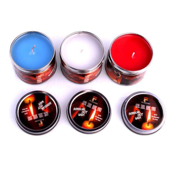 OEM Factory Wholesale Tinplate Canned Low Temperature Candle Bdsm Sex Candle Drip Sex Bed Flirting Teasing Massage Candles Toys