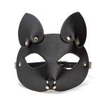 OEM BDSM Bondage Sexy Woman Cat Eye Mask Pu Leather Face Harness Fetish Wear Sex Tools for Woman