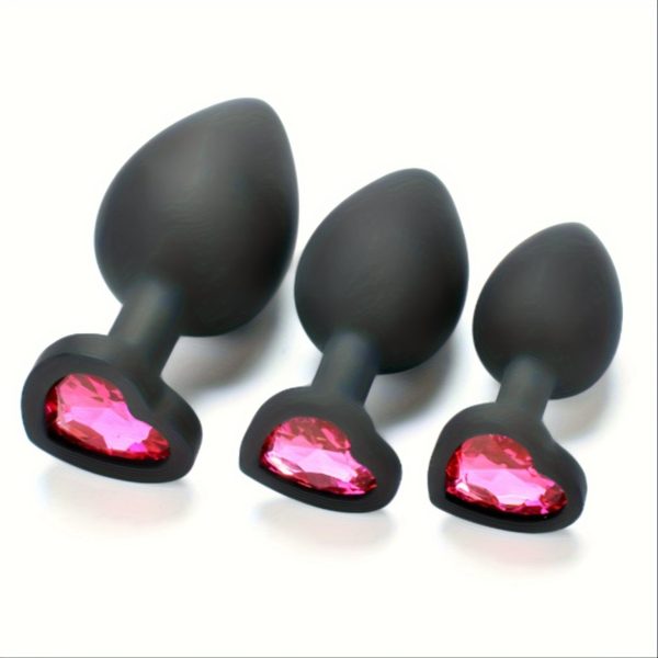 Pink Heart Shaped Masturbation Anal Glass Rod Massage Stick Supplies Female G-spot Female Adult Sexy Toys