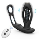 Oem Men's G-Spot Masturbator Vibrating Butt Plug Private Massage Flirting Tool Silicone Hollow Anal Plug
