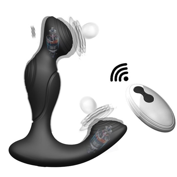 OEM Remote Control Prostate Massager Vibrating Butt Plug Thrusting & Vibrating Modes G Spot Vibrator Male Sex Toys for Men