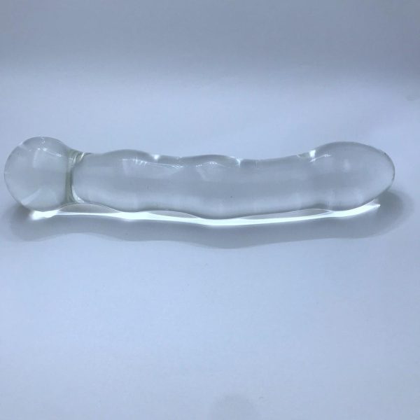 OEM Anal Beads Butt Plug Glass Double-Ended Pleasure Wand Anal Trainer Toys with 4 Ball Adult Sex Toy for Men Women Couple Play