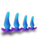 4 Size Silicone Anal Plug Set Male Prostate Massager Anal Butt Plug Set for Female Adult Erotic Toy Anal