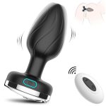 OEM Wireless Remote Control Luminous Anal Plug Silicone Female Harem Masturbator Safer Sex Product