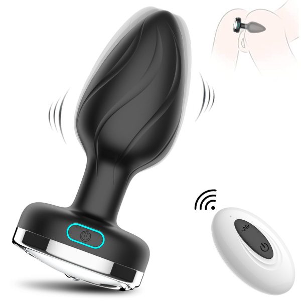OEM Wireless Remote Control Luminous Anal Plug Silicone Female Harem Masturbator Safer Sex Product